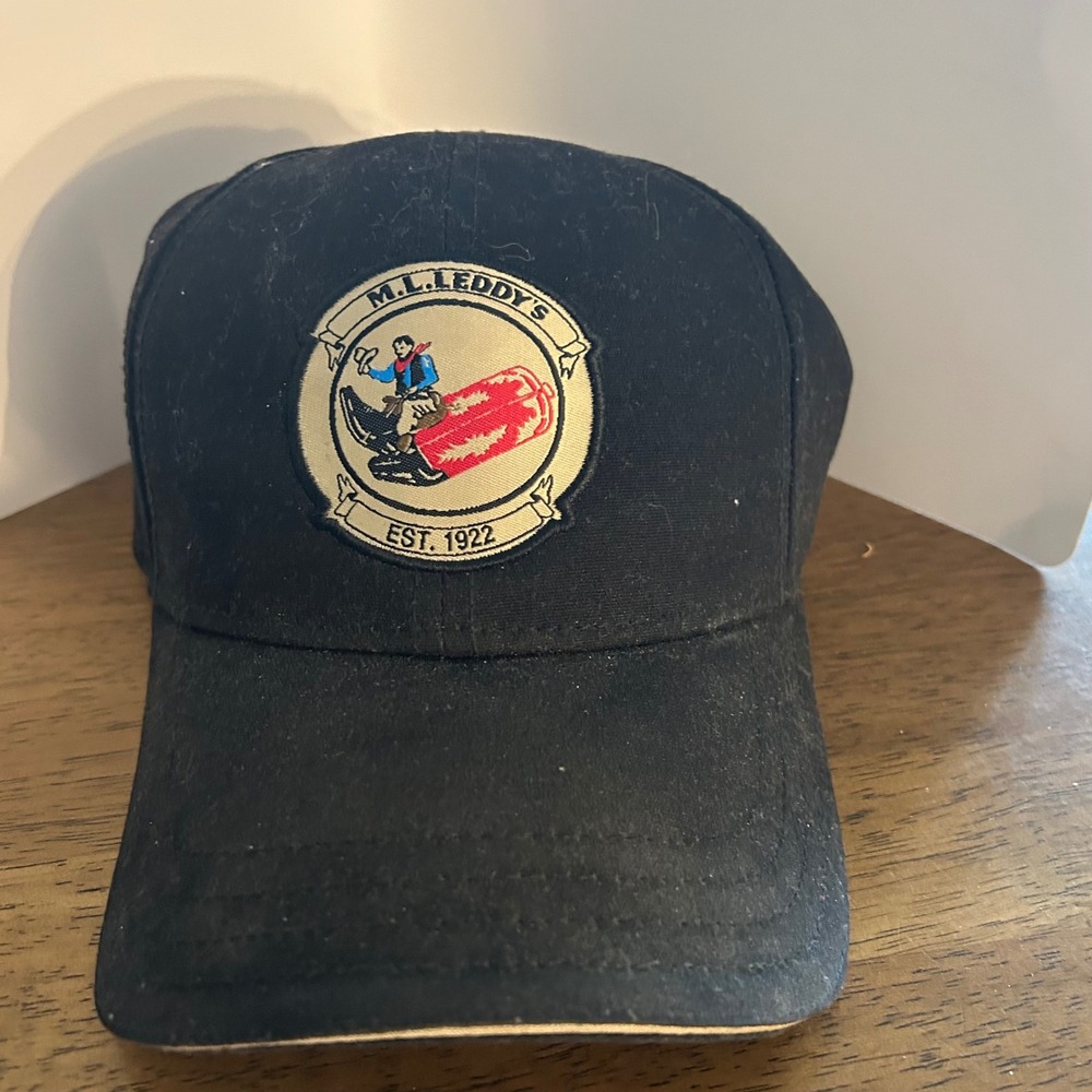 M.L. Leddy's Baseball Cap‎ Mens OSFM Black 90th Anniversary Western Texas Hat